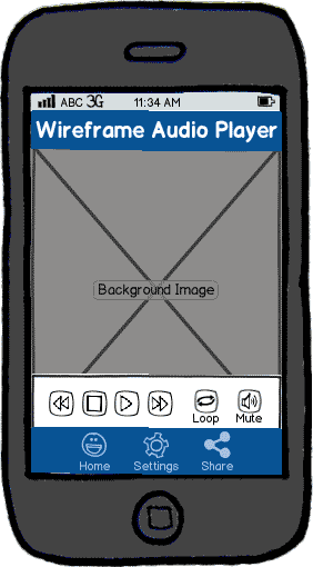 Mobile App Wireframe Thumbnail