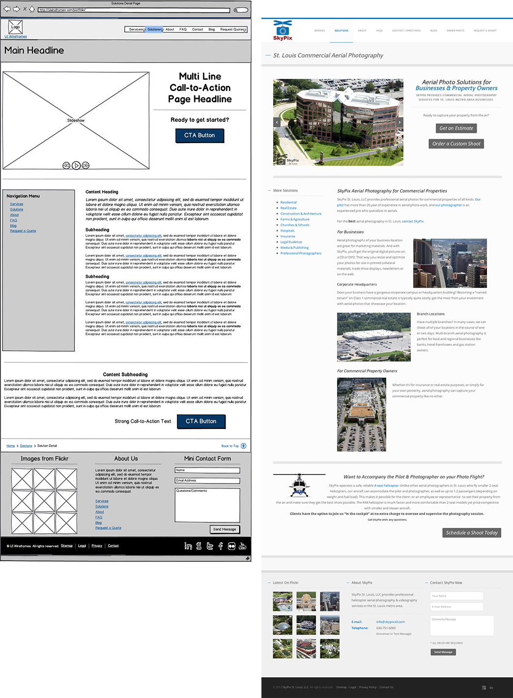 Website Wireframe Thumbnail