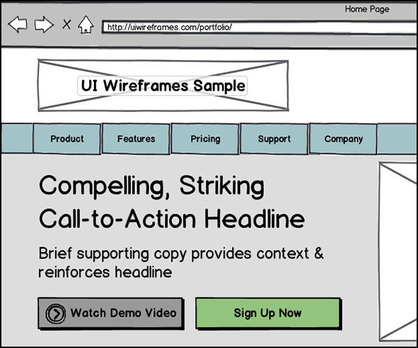 Website Wireframes Gallery Thumbnail