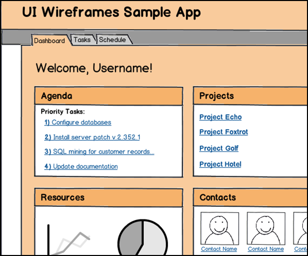 Web App Wireframes Gallery Thumbnail